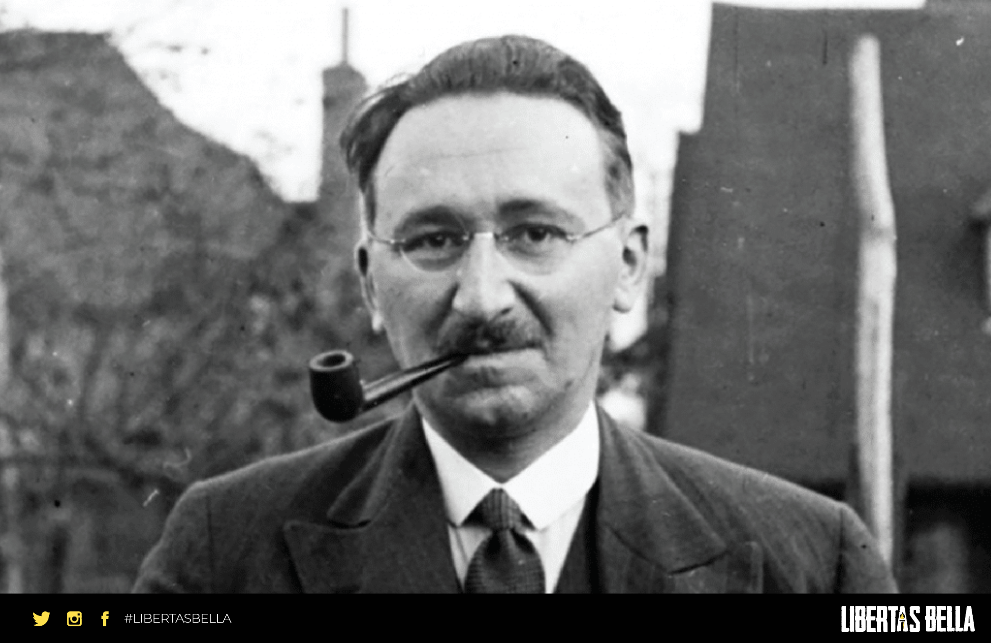 Friedrich Hayek quotes - grayscale version of Friedrich Hayek with a pipe in his mouth