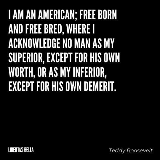 Liberty Quotes - "I am an American; free born and free bred, where I acknowledge no man as my superior, except for his own worth..."