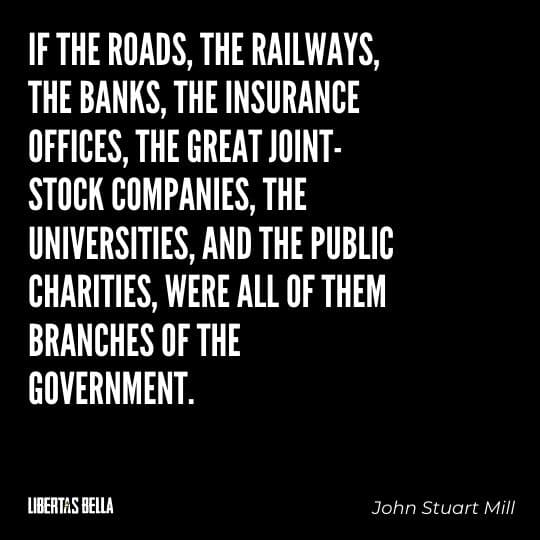 John Stuart Mills Quotes - “If the roads, the railways, the banks, the insurance offices, the great joint-stock companies, the universities..."