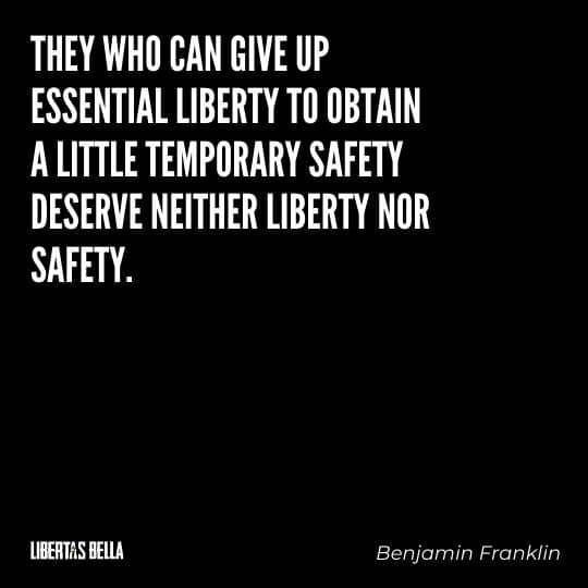 Liberty Quotes - “They who can give up essential liberty to obtain a little temporary safety deserve..."