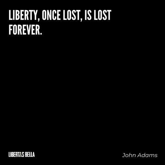 Liberty Quotes - “Liberty, once lost, is lost forever.”
