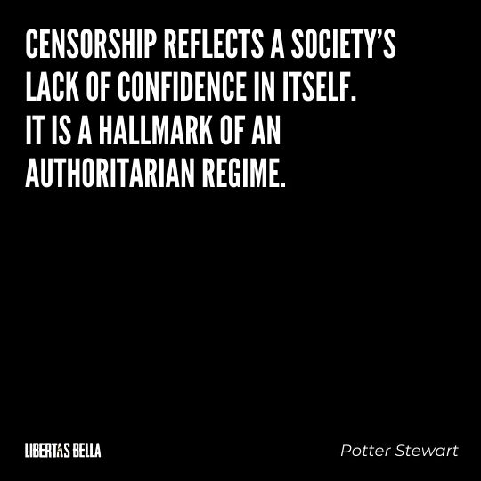 Freedom of speech quotes - "Censorship reflects a society's lack of confidence in itself..."