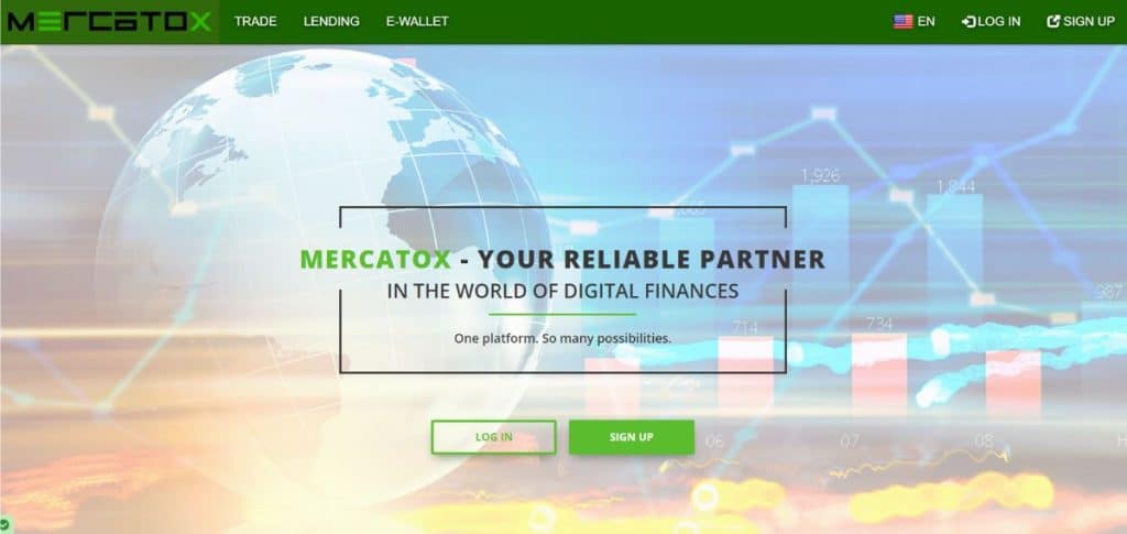 Mercatox website overview