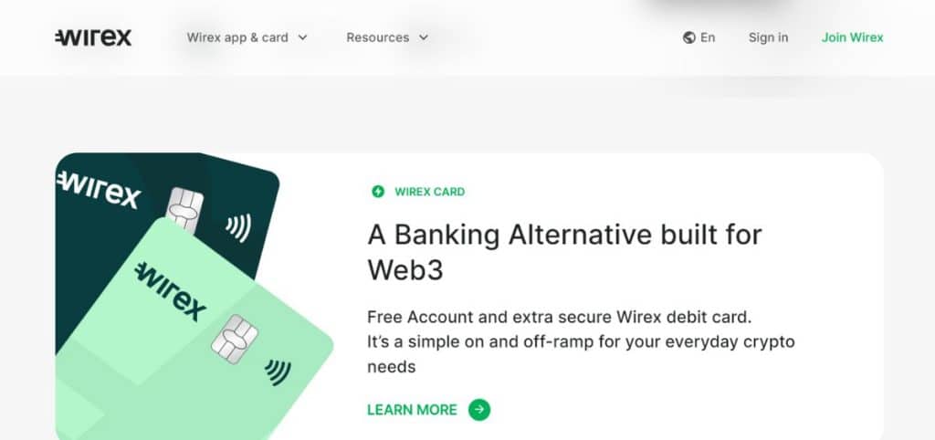 Wirex banking alternative built for Web3