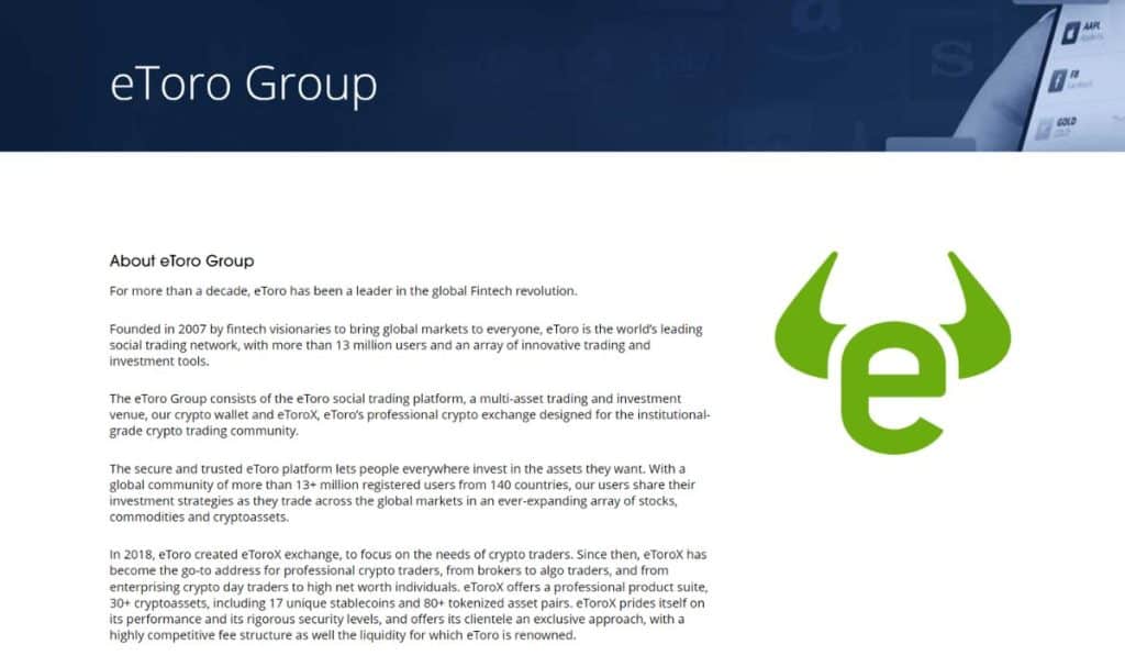 eToro group - social trading network