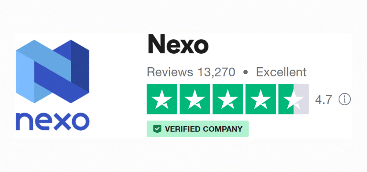 Nexo trustpilot rating